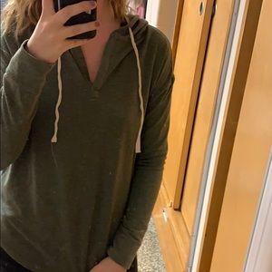 Olive green hoodie